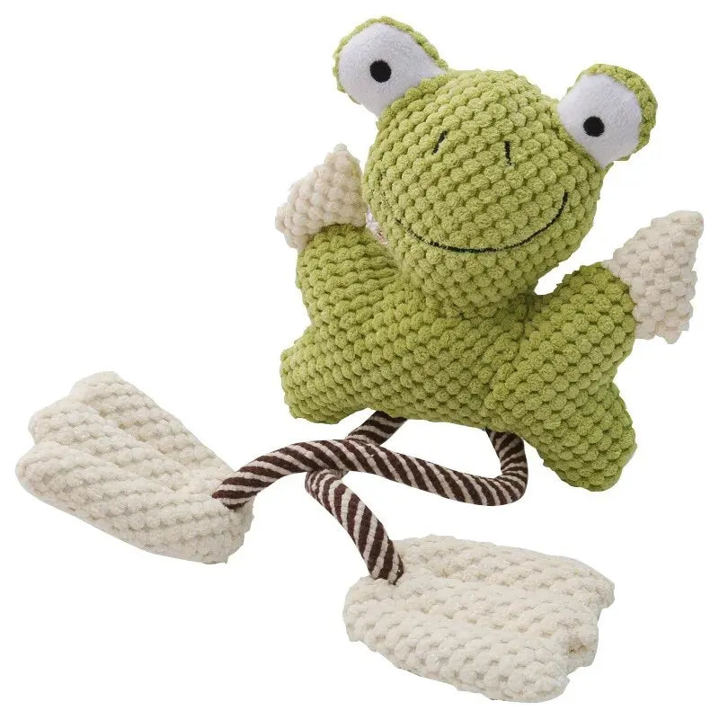 Plush Squeaky Dog Toy – Bite-Resistant Chew & Teething Toy