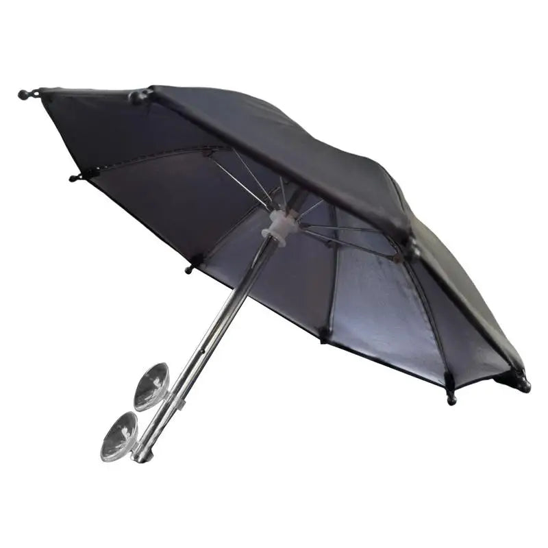 Mini Phone Umbrella Sunshade – Anti-Glare & Rain Shield with Suction Cup