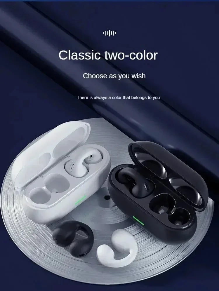 DIXSG Bluetooth 5.3 Ear Hook Earbuds – Wireless & Mic