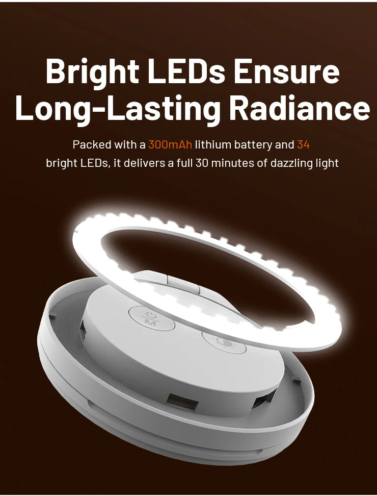 PGYTECH Magnetic Fill Light – Ultra-Thin LED for iPhone, MagSafe & Content Creators