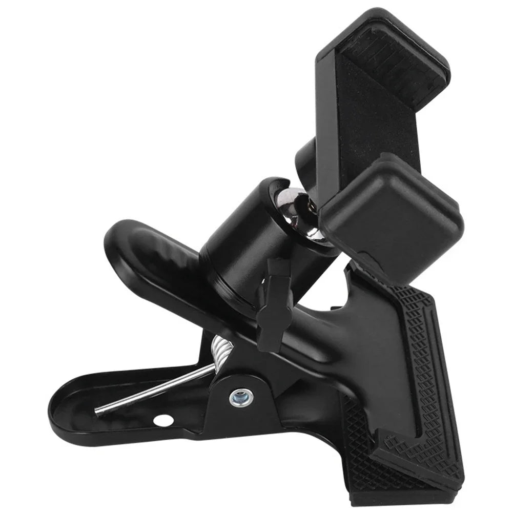 Guitar Headstock Phone Holder – 360° Adjustable Clip Mount for Recording & Streaming
