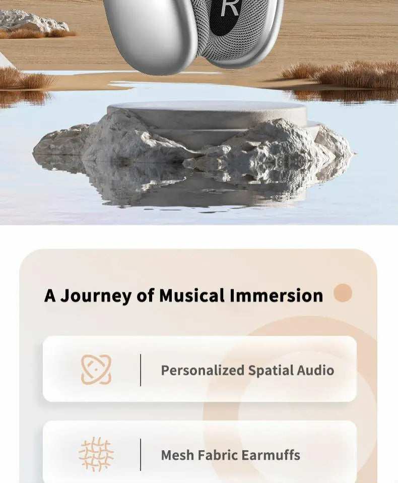 WYMECT Over-Ear Bluetooth Headphones – Noise Cancelling & Mic