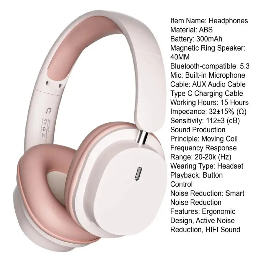 Opansten Bluetooth 5.3 Headphones – Hybrid ANC, LDAC, HiFi Sound