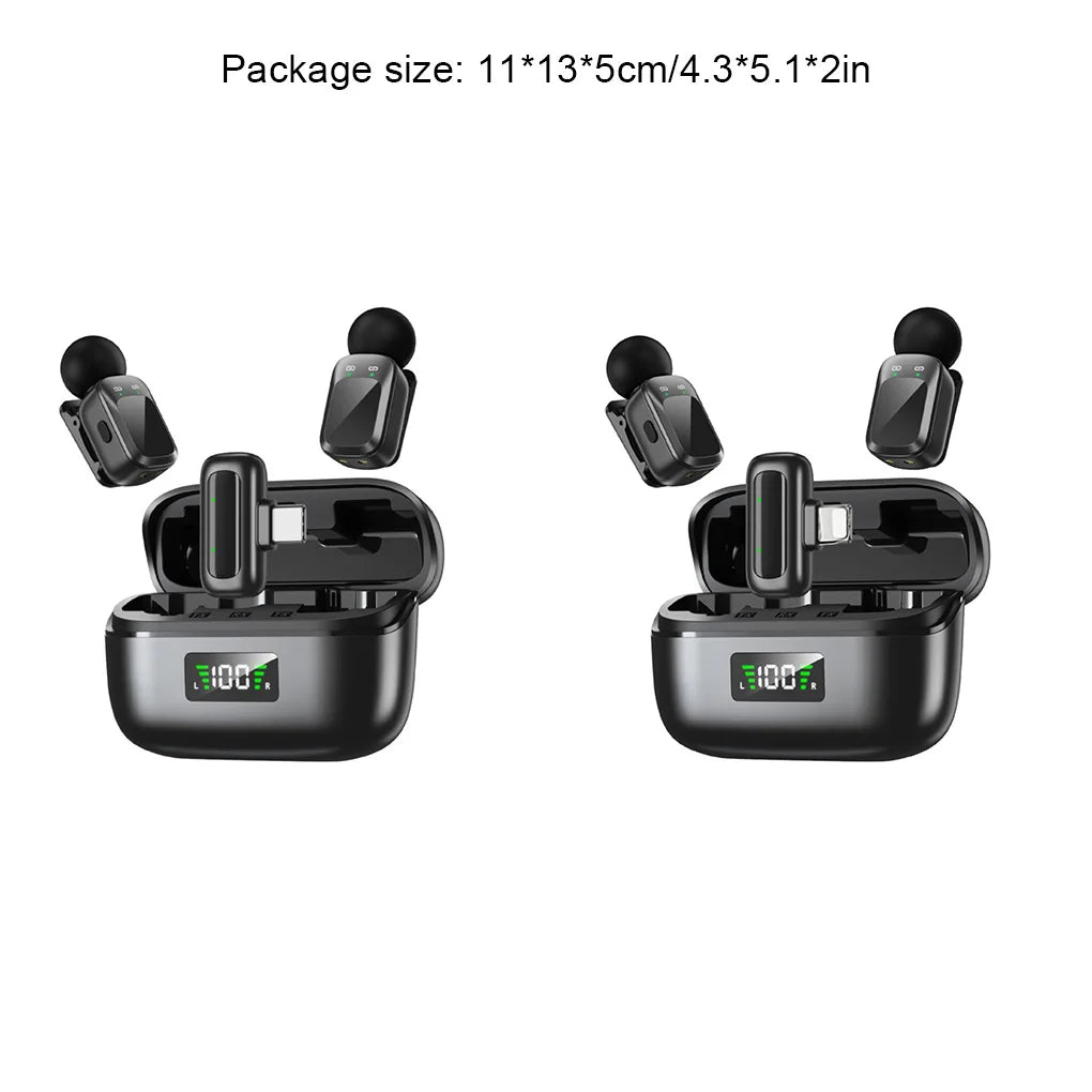 Wireless Magnetic Monitor & Lavalier Mic Kit for Vlogging & Streaming