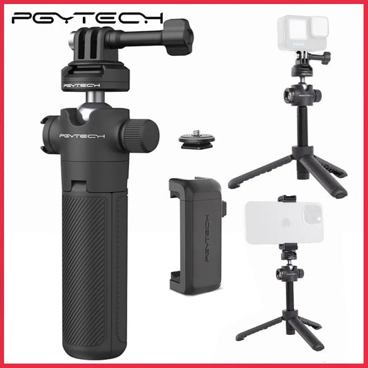 PGYTECH CapLock Tripod Set – Extendable Tripod with Phone Clamp & Mount – tech-gadget