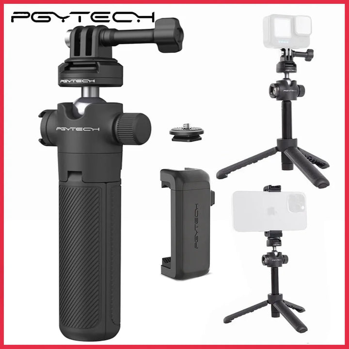 PGYTECH CapLock Tripod Set – Extendable Tripod with Phone Clamp & Mount – tech-gadget
