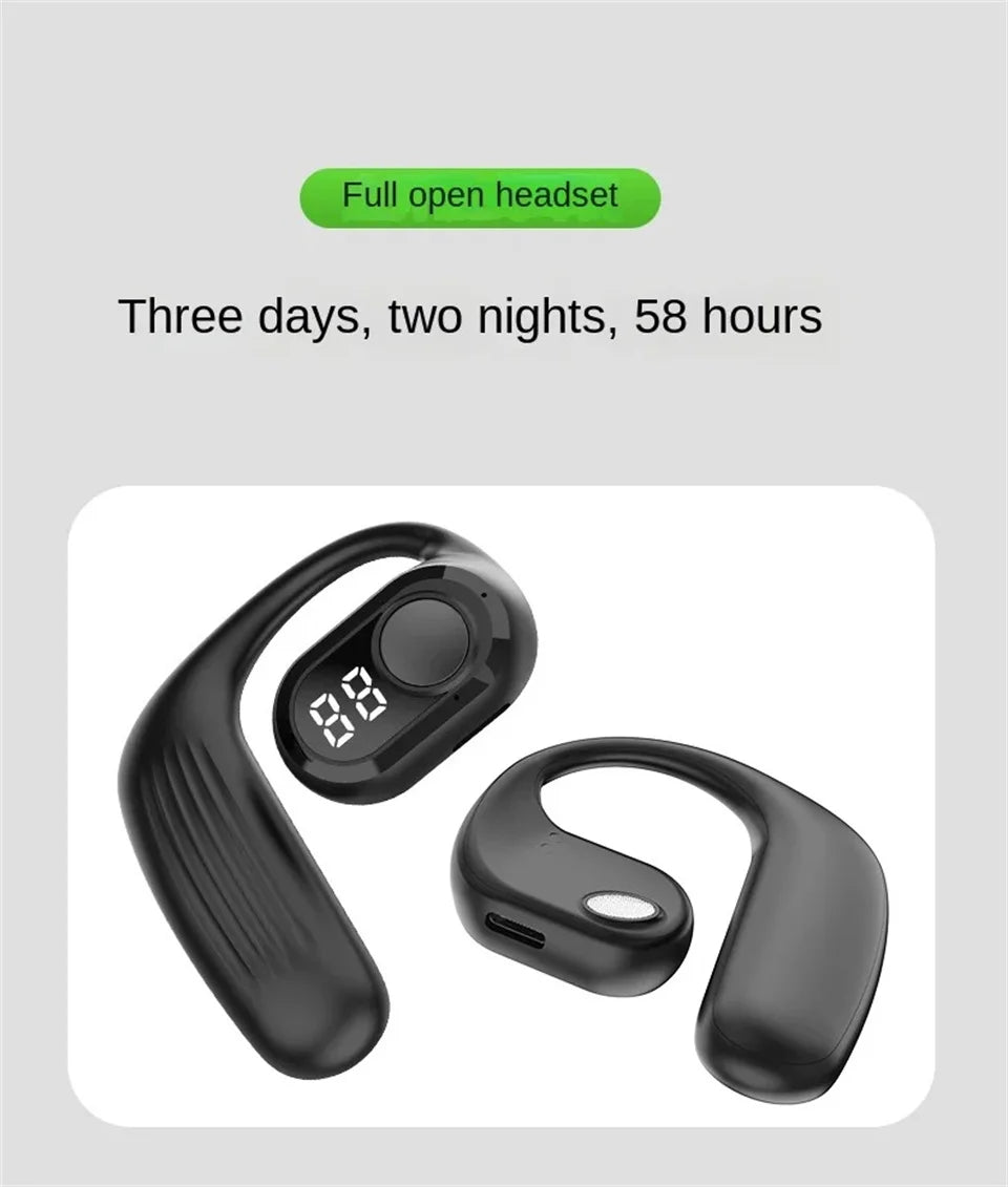 STTKGZD Bluetooth 5.3 Headset – Open Air, 30H ANC Audio – audio-accessory