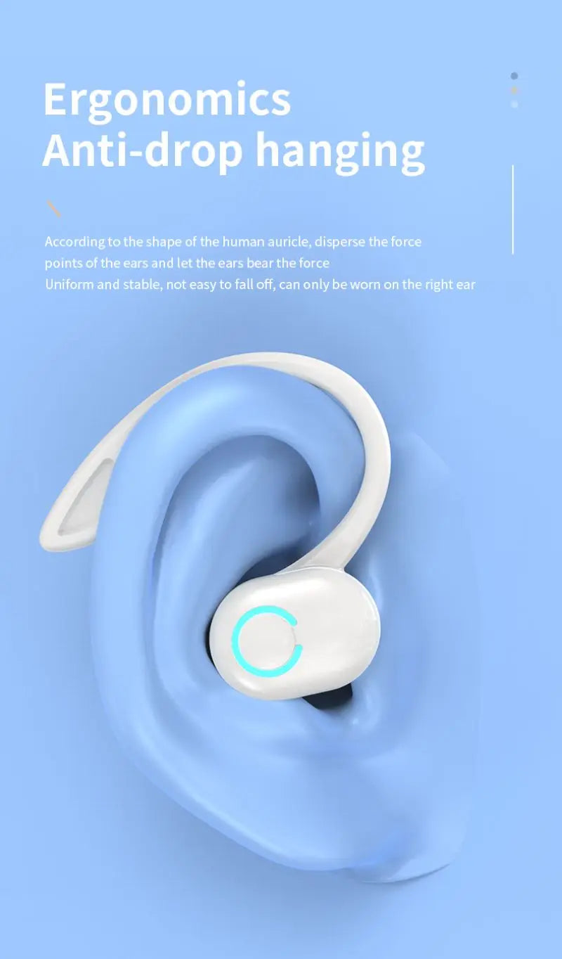 Kebidumei Bluetooth 5.2 Ear Hook Headphone | ANC & Waterproof