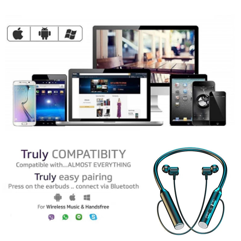 Bluetooth Wireless In-Ear Headphones with Mic | XYJS