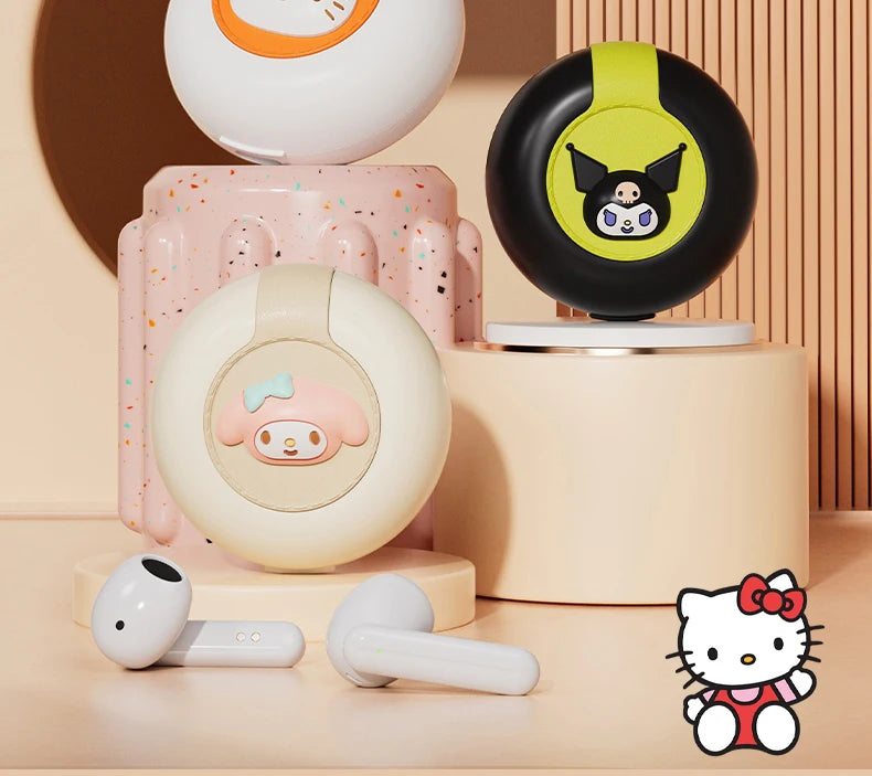 Hello Kitty Bluetooth 5.2 Earbuds – Cute, Wireless & Waterproof