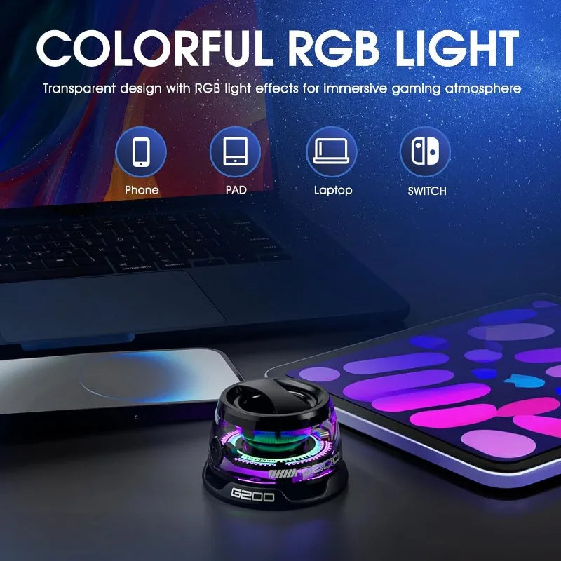 VIKEFON Mini Bluetooth Speaker – Magnetic RGB Speaker with Deep Bass & Bluetooth 5.3