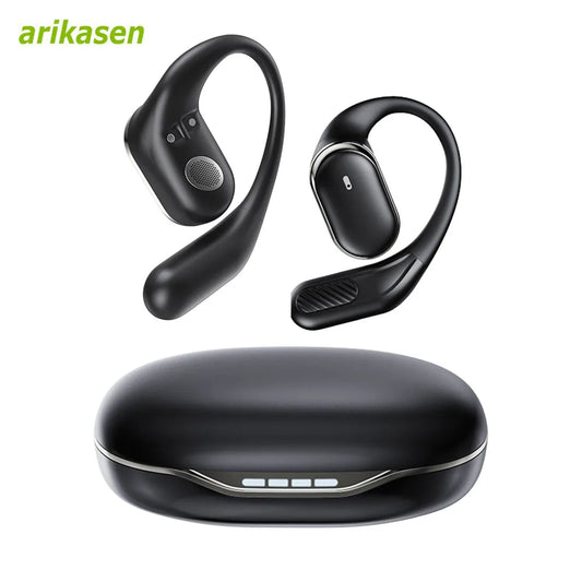 Arikasen Bluetooth 5.3 Open-Ear – 60h Playtime, ENC Mic – audio-accessory
