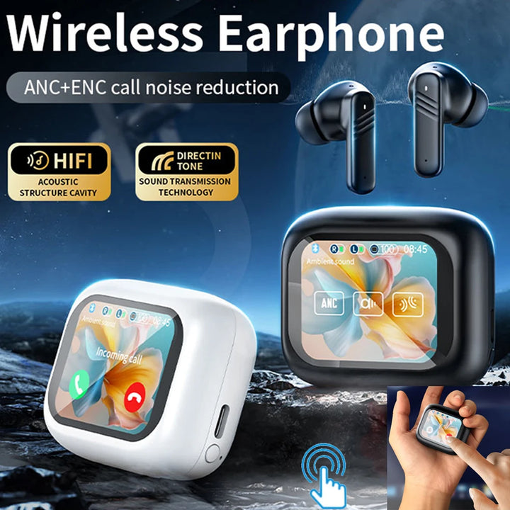 CUGUU LX10 Bluetooth 5.4 Earbuds – ANC, ENC, Touch Screen – audio-accessory