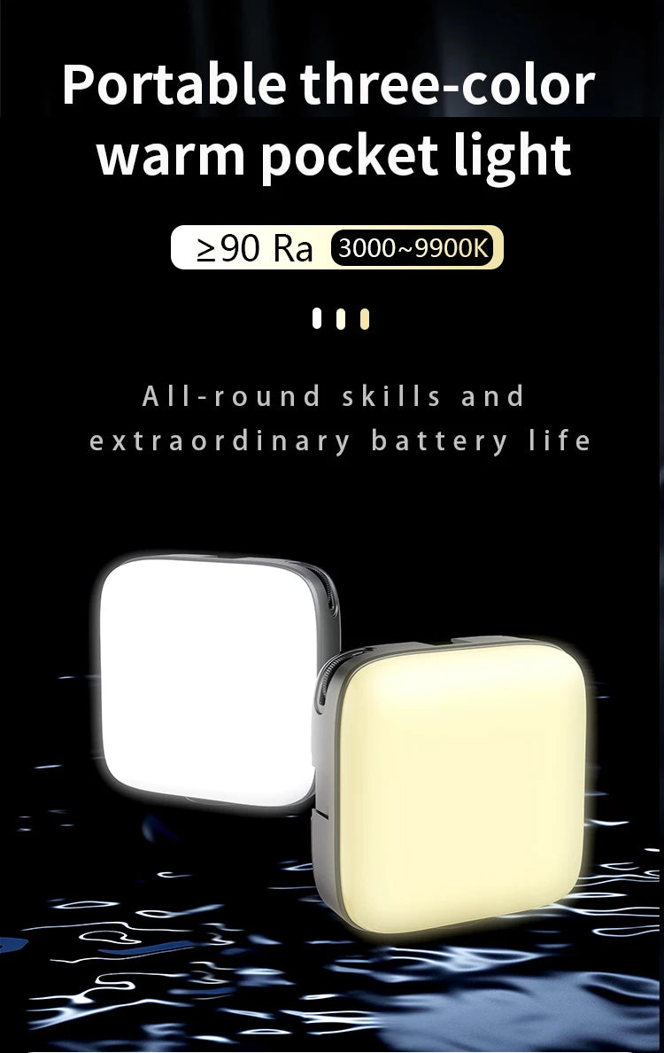 Nagnahz M11 Mini LED Fill Light – Bi-Color Portable Light for Cameras & Phones