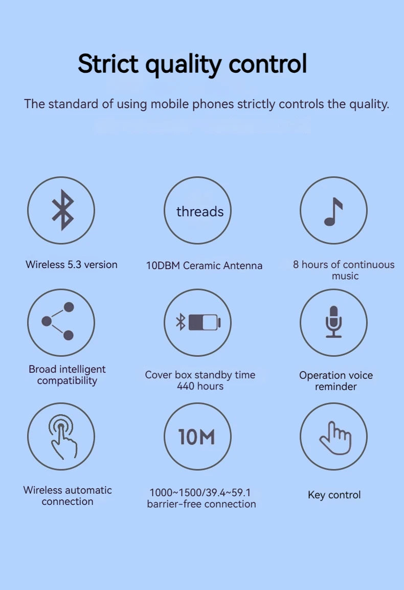 FANHUN Bluetooth 5.3 TWS Earbuds with Mic & Siri – audio-accessory