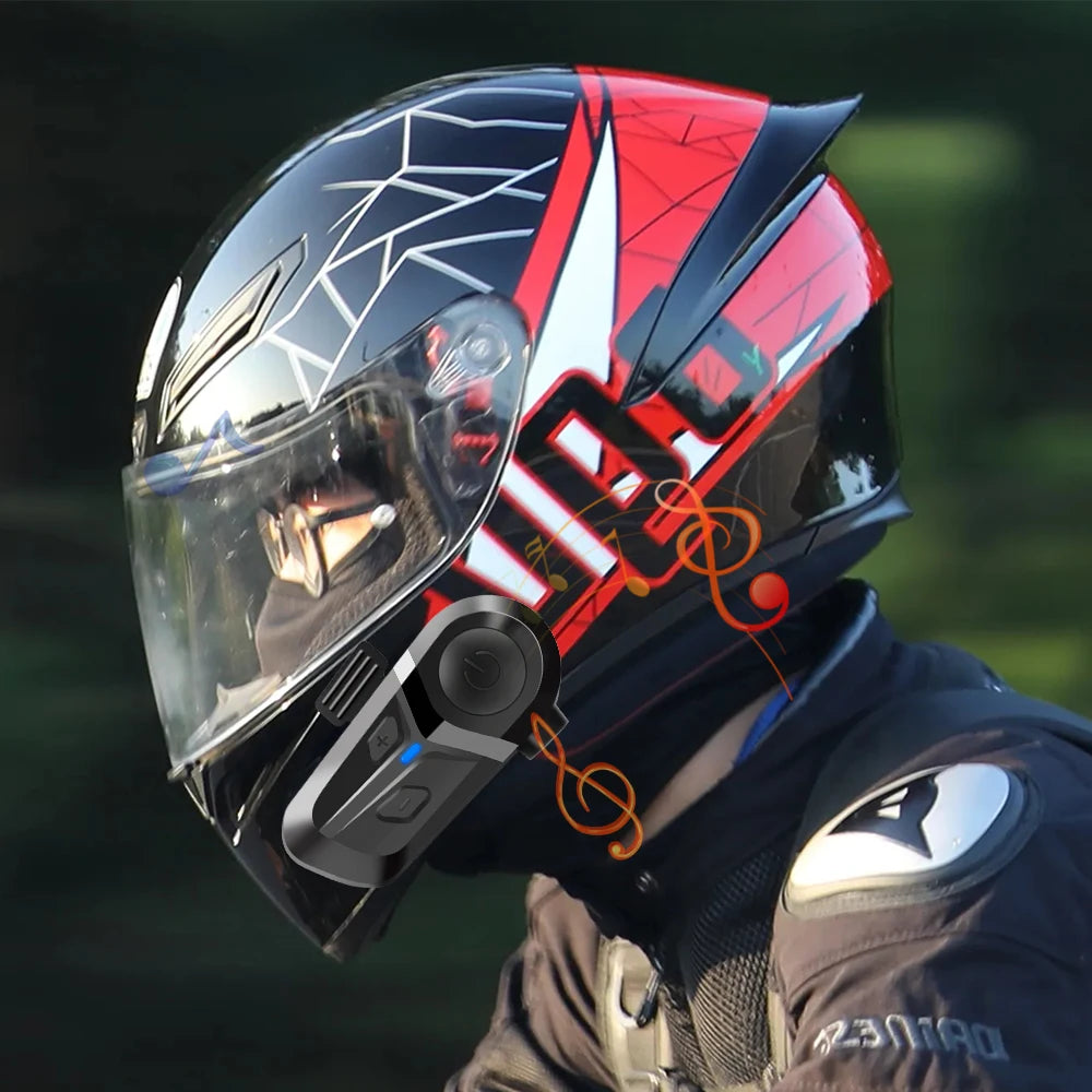 Helmet Bluetooth Headset – Wireless CE/FCC Certified
