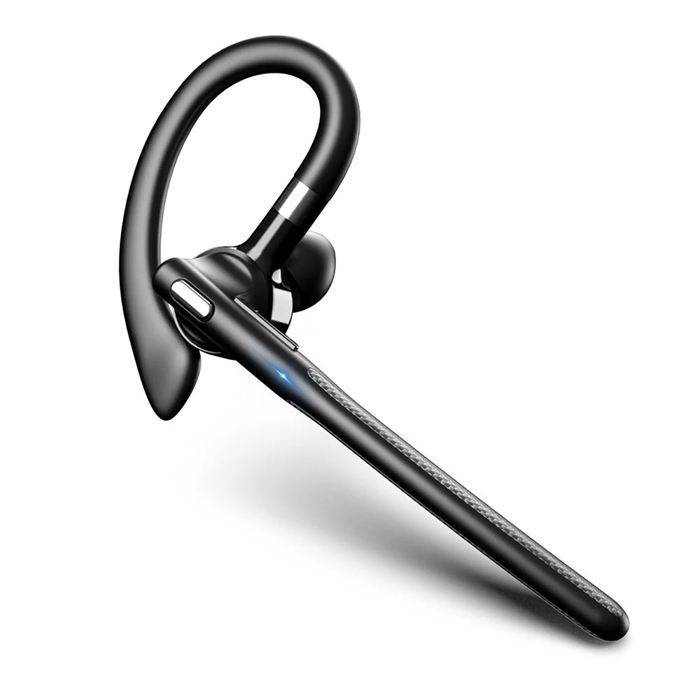 AideeMaster Bluetooth 5.4 Bone Conduction Ear-Hook Headset – ENC Noise Reduction, 48H Battery, LED Charging Case