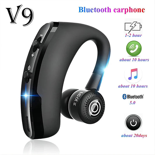 Fomscvka V9 Wireless Ear Hook Headset – HiFi Hands-Free – audio-accessory