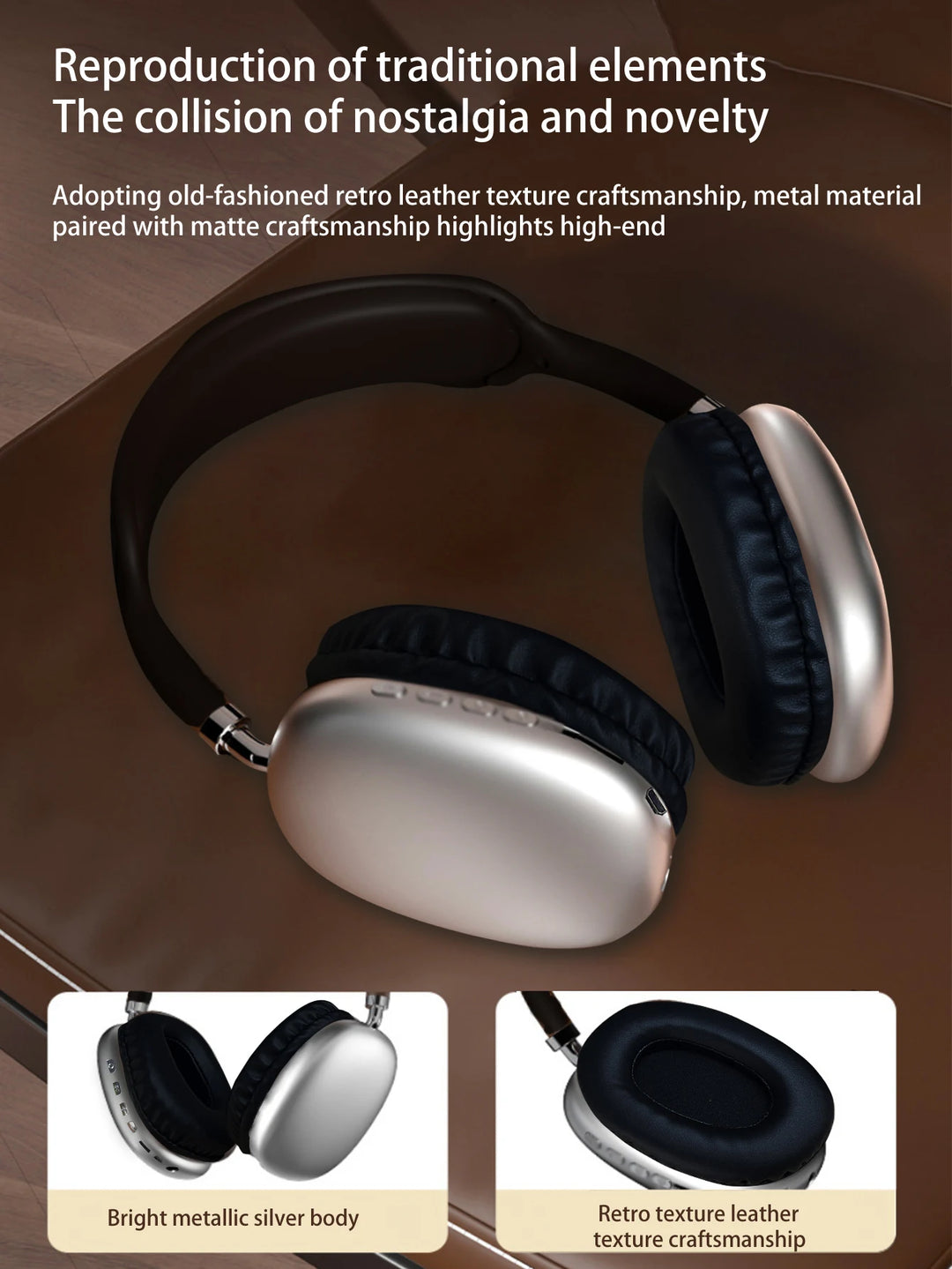 T-WOLF Bluetooth Headphones – Wireless+Wired, ANC, Dynamic Sound