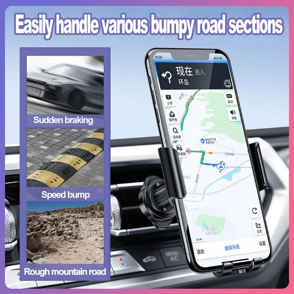 Gravity Car Phone Holder Air Vent Mount | 360° Rotatable