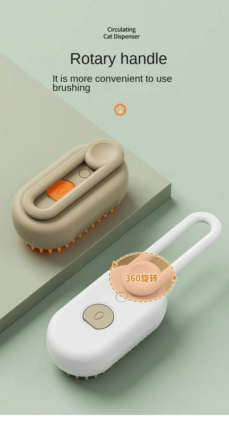 Electric Spray Massage Comb for Pets – Grooming & De-Shedding Tool