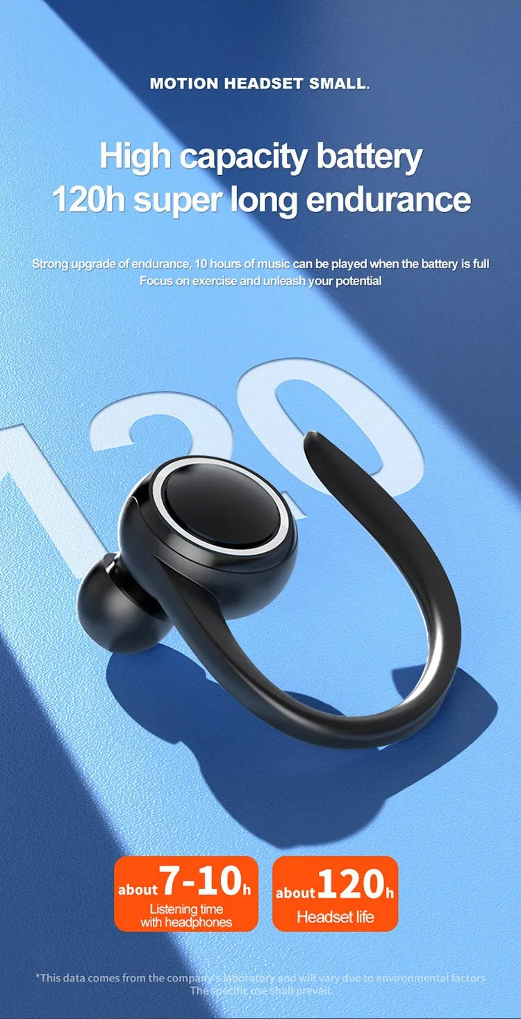 S10 Single-Ear Bluetooth 5.2 Headset – Sports, Noise Reduction