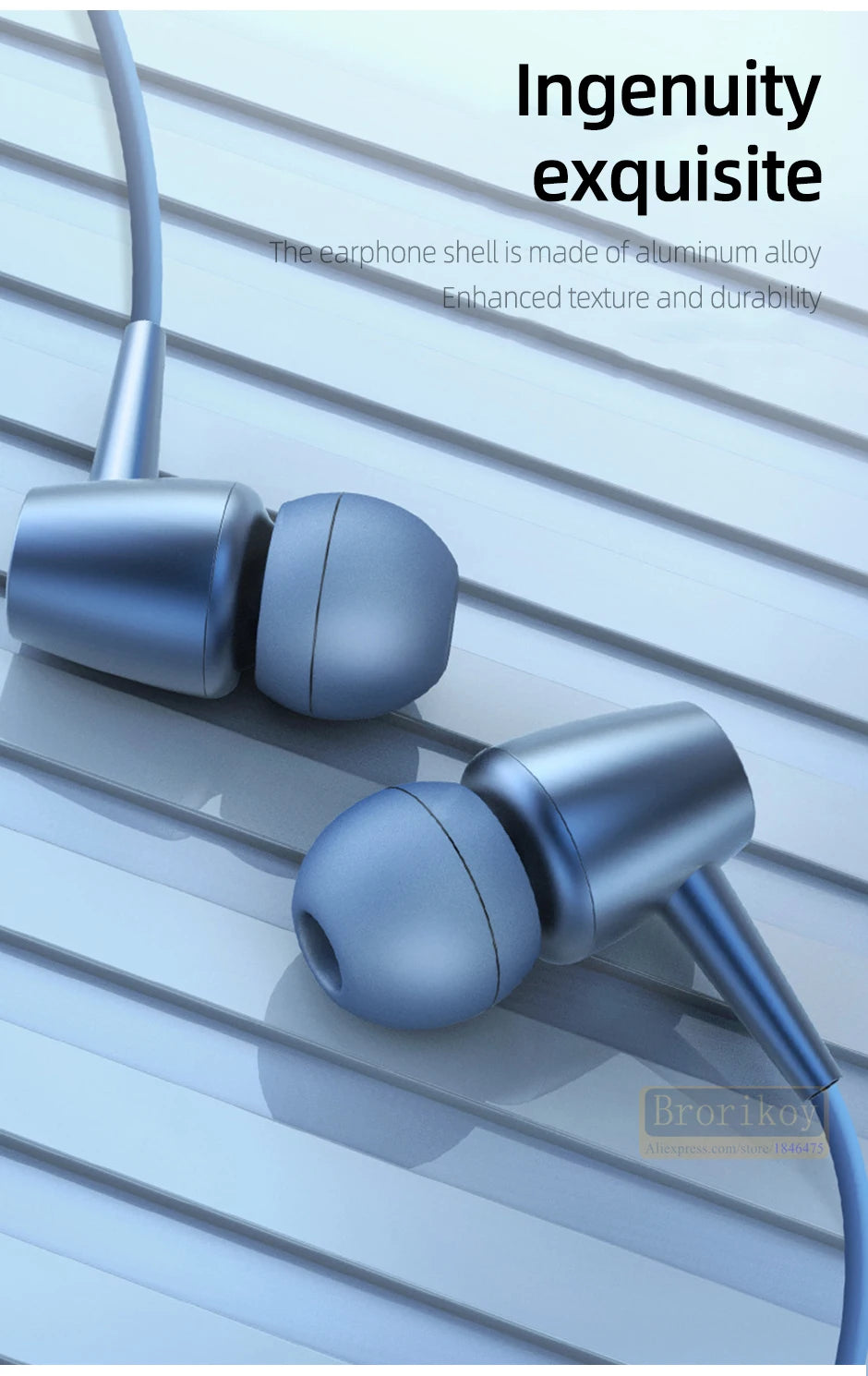 Brorikoy Bluetooth 5.0 Neckband Earphones – ANC & Waterproof – audio-accessory