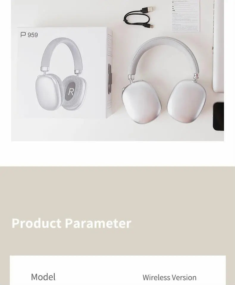WYMECT Over-Ear Bluetooth Headphones – Noise Cancelling & Mic