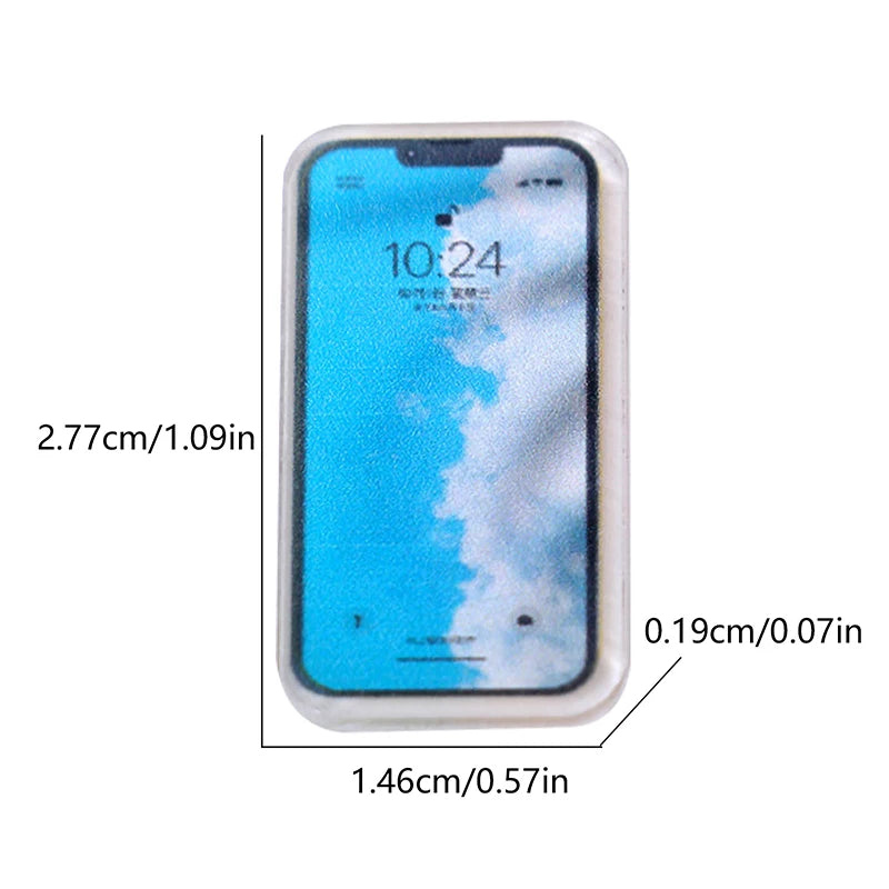 Miniature Mobile Phone Set – 5pcs for 1:6 & 1:12 Dollhouses & Dioramas