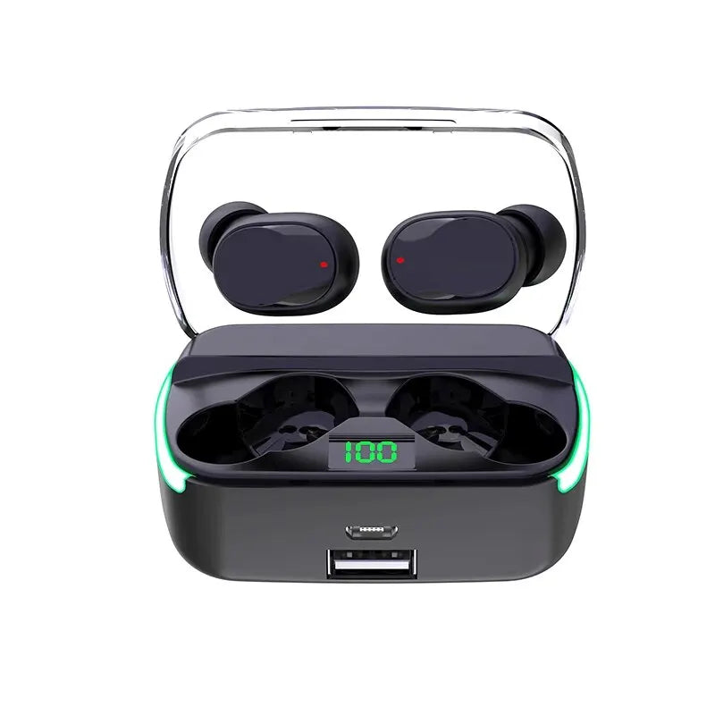 M60 Bluetooth 5.3 Earphones – TWS, Power Bank, LED Display