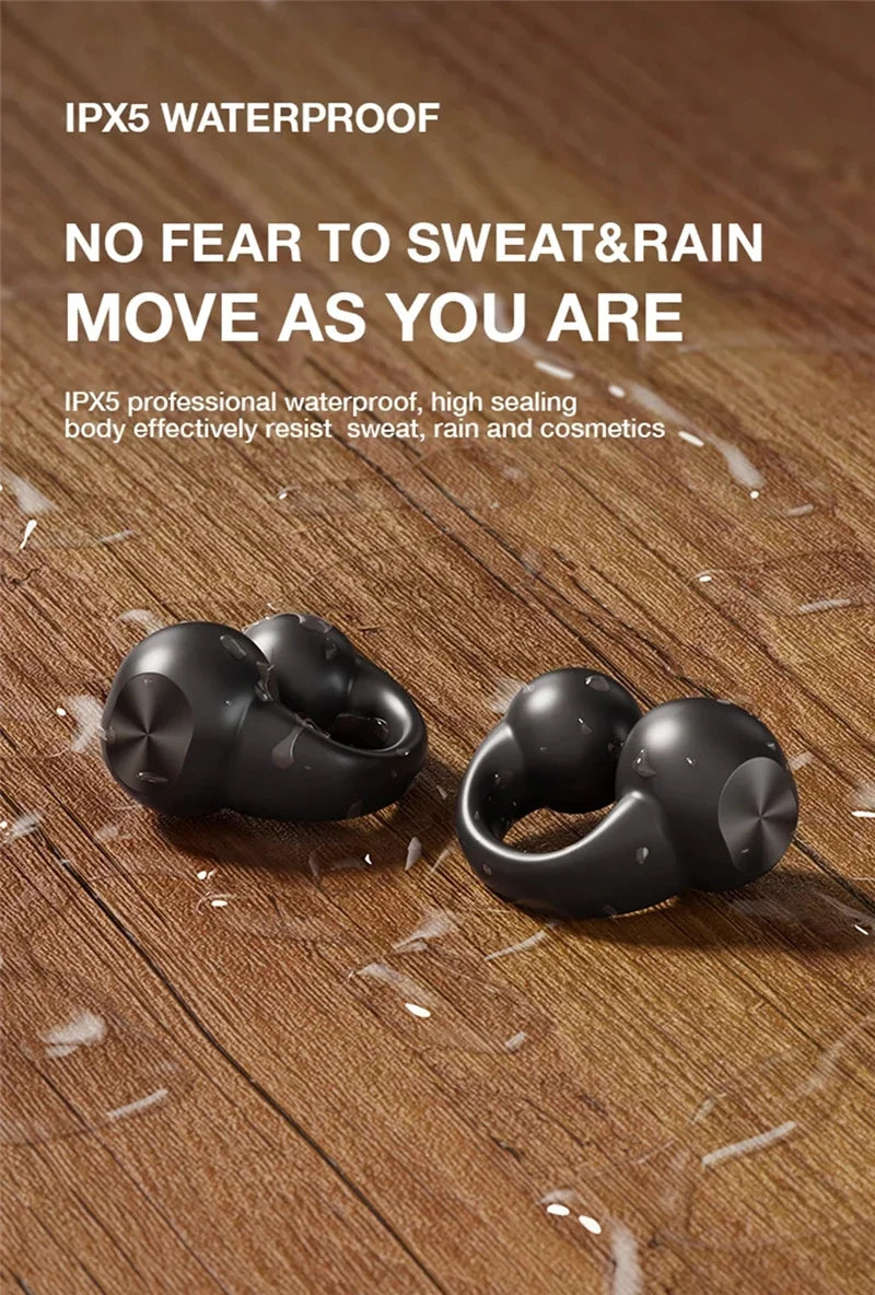 VIKEFON Bluetooth 5.3 Ear Hook – Air Conduction, Sports