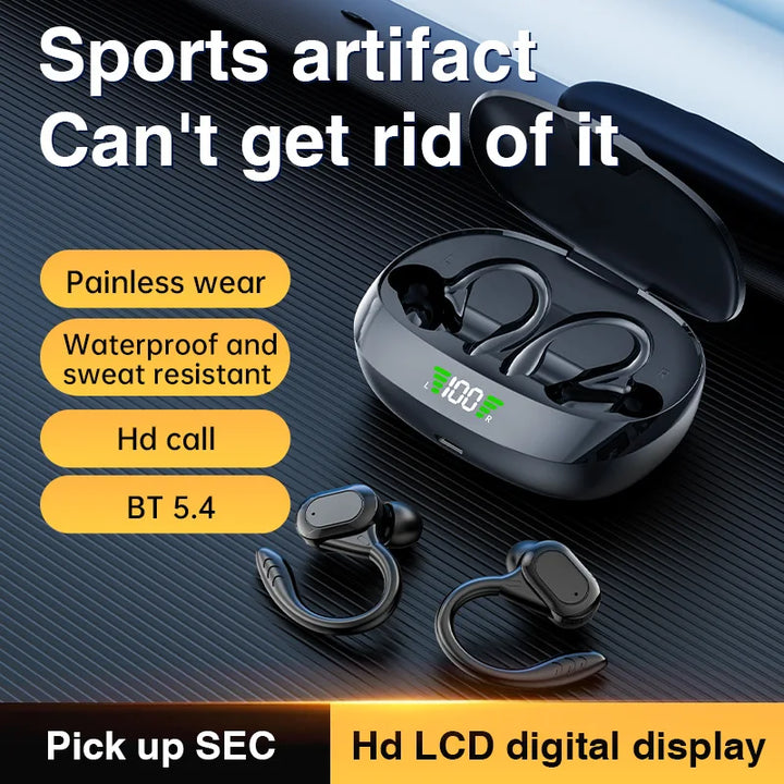 OLEVO Bluetooth 5.3 Ear Hook Earbuds – ANC, IPX6, HiFi Sound – audio-accessory