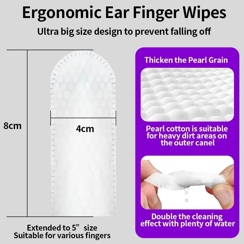 50PCS Pet Ear Cleaning Wipes – Gentle Dog & Cat Ear Cleaner Pads – grooming kit