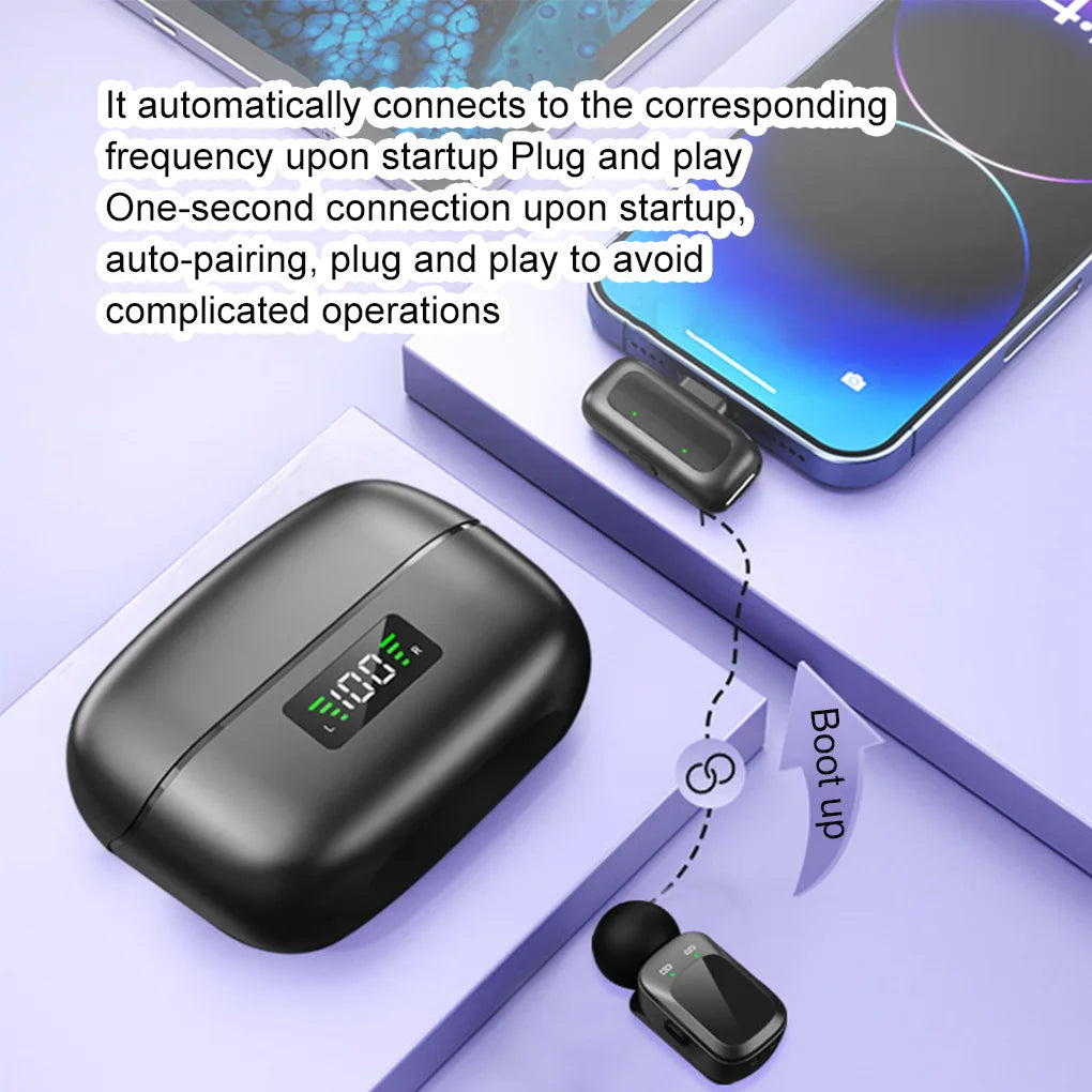 Wireless Magnetic Monitor & Lavalier Mic Kit for Vlogging & Streaming