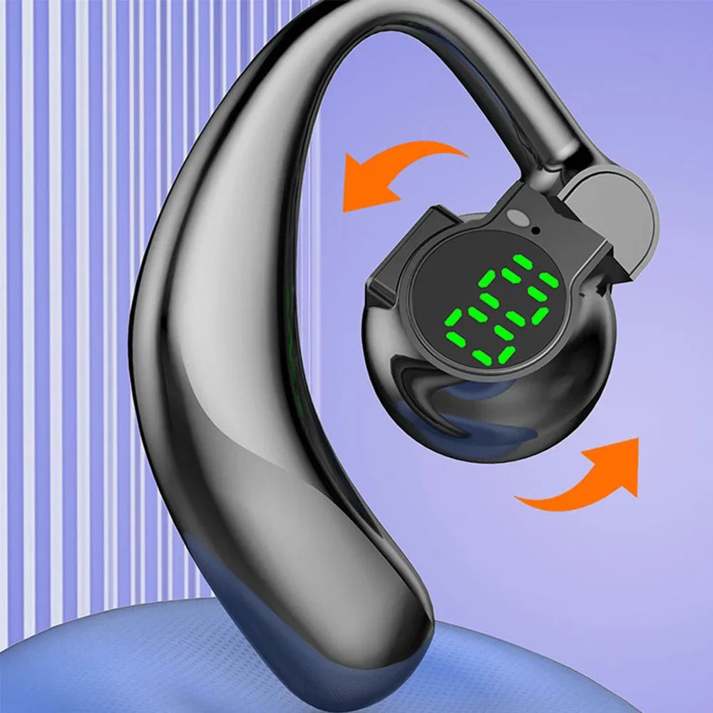 BAPPSUS Bluetooth 5.4 Bone Conduction Headset | ANC & Digital Display