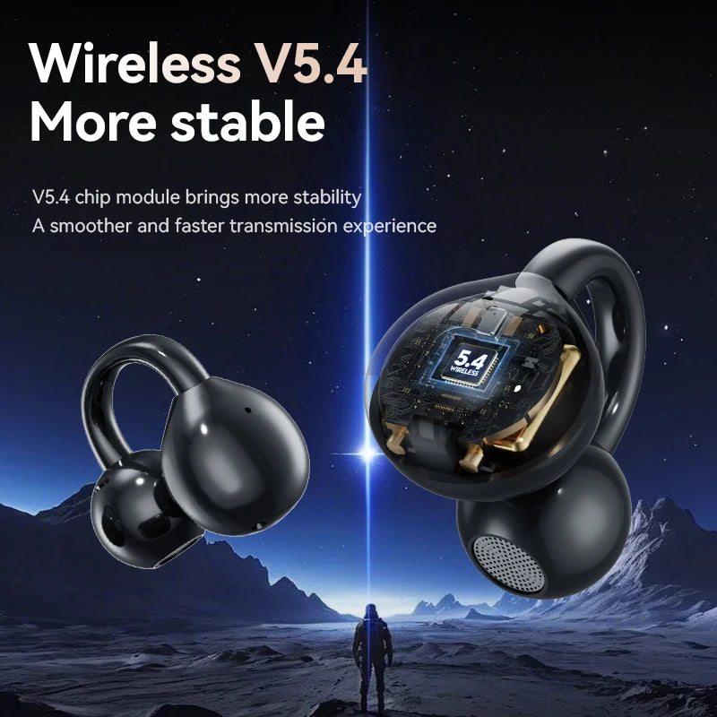 WJOY M100 Bluetooth 5.4 Clip-On Earphones – Translation & Waterproof