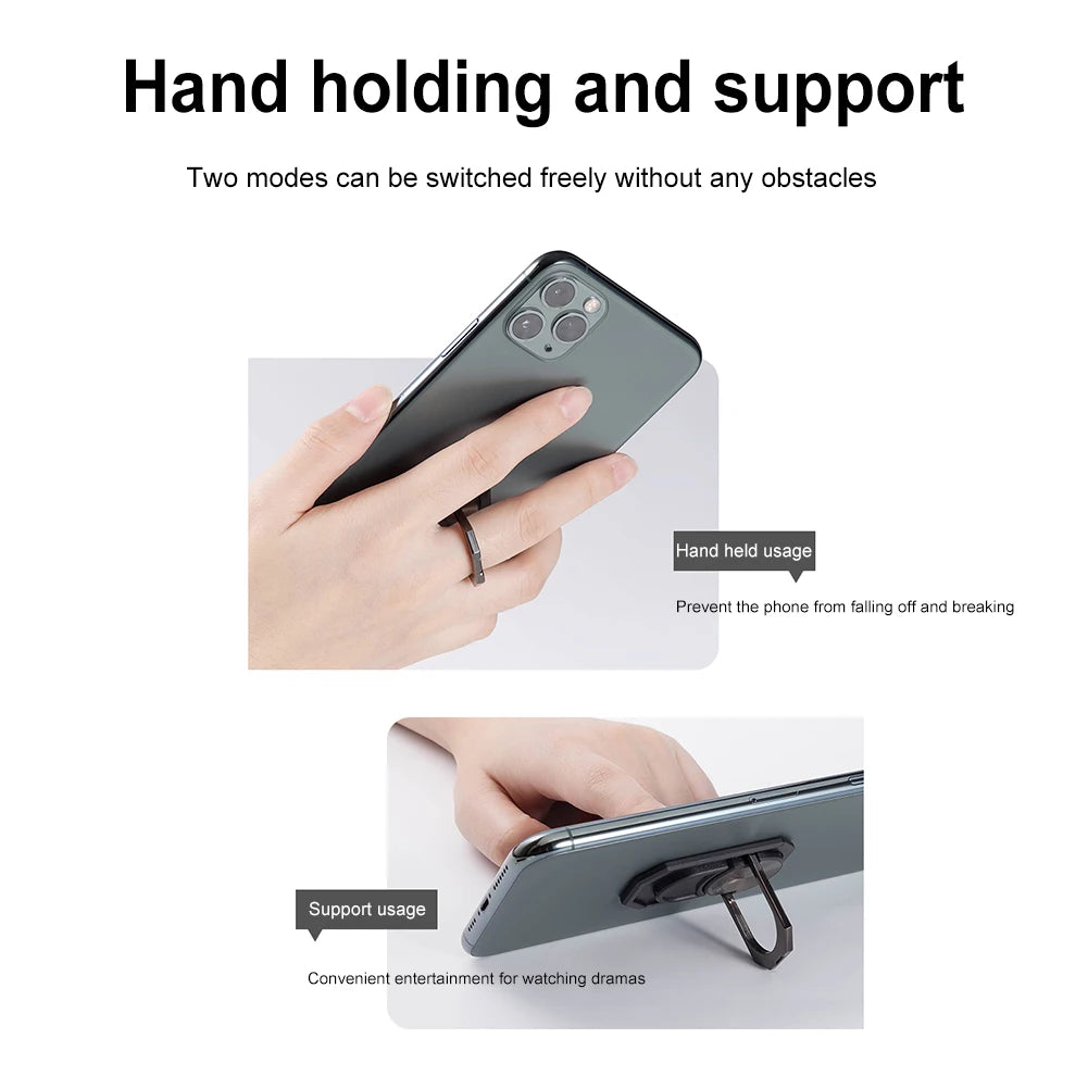 2-in-1 Magnetic Phone Ring Holder & Car Vent Mount – Detachable, Wireless Charging Ready – cute-accessory