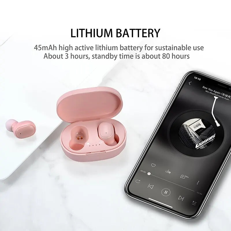 Mosizave A6S TWS Earphones – Bluetooth 5.0, Stereo Sound, Sport Fit