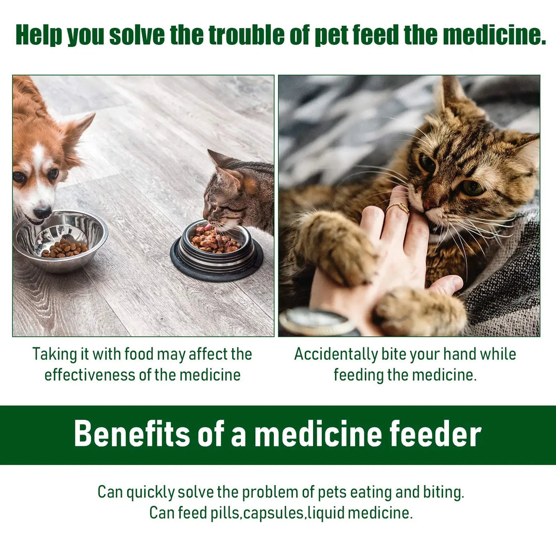 Pet Medicine Feeder – Pill & Liquid Dispenser for Cats and Dogs
