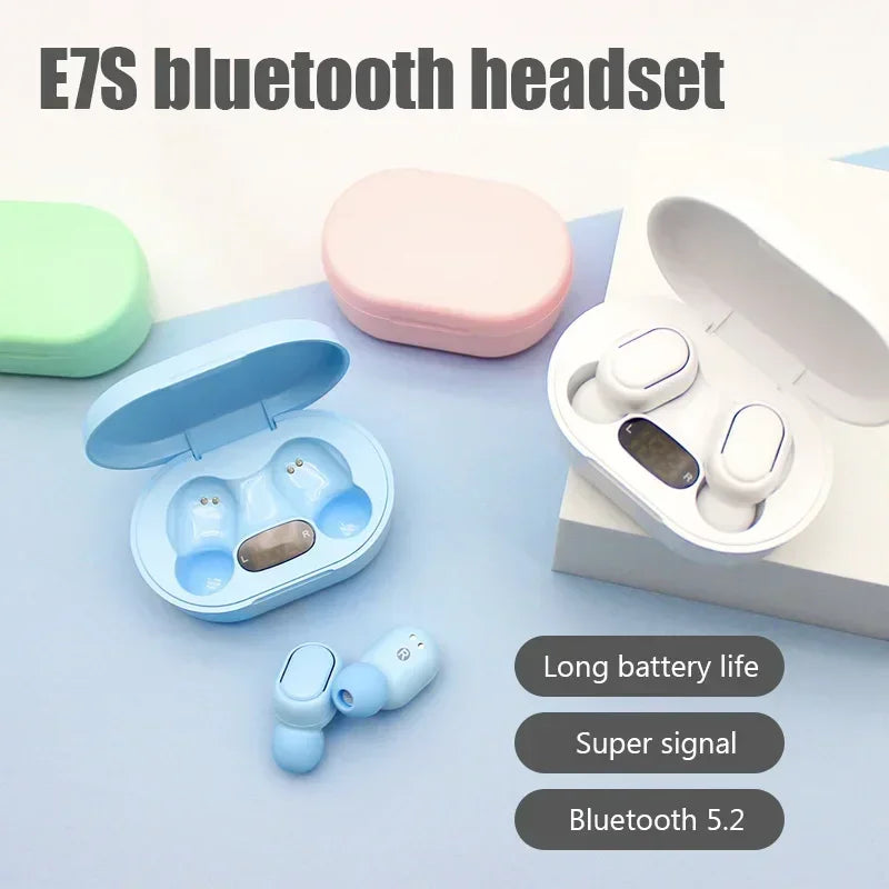 CMAOS E7S TWS Bluetooth Earbuds | Wireless Earphones with Mic