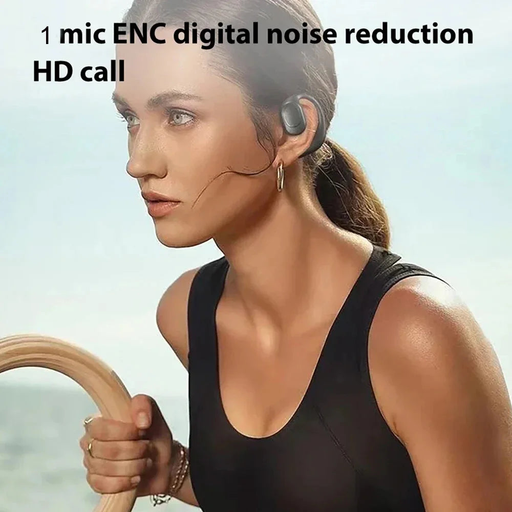 CUGUU Bluetooth 5.4 Ear Hook Headset – Single Ear, HiFi, Waterproof