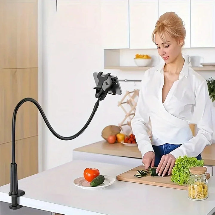 Flexible Gooseneck Phone Holder – 360° Lazy Bracket for Bed, Desk & Kitchen – phone-stand