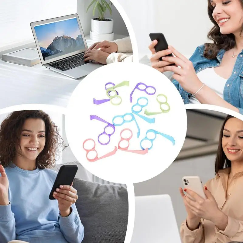 10pcs Lazy Bracket Phone Finger Holder Set – Universal Grip for Smartphones – cute-accessory