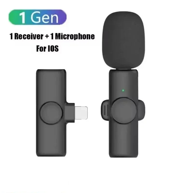 VIKEFON K11 Wireless Lavalier Microphone – Plug & Play Omnidirectional Mic for iPhone & Android