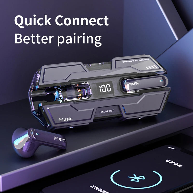 HAOMAI TWS Gaming Earbuds – Bluetooth 5.3, 8H Battery Life – audio-accessory