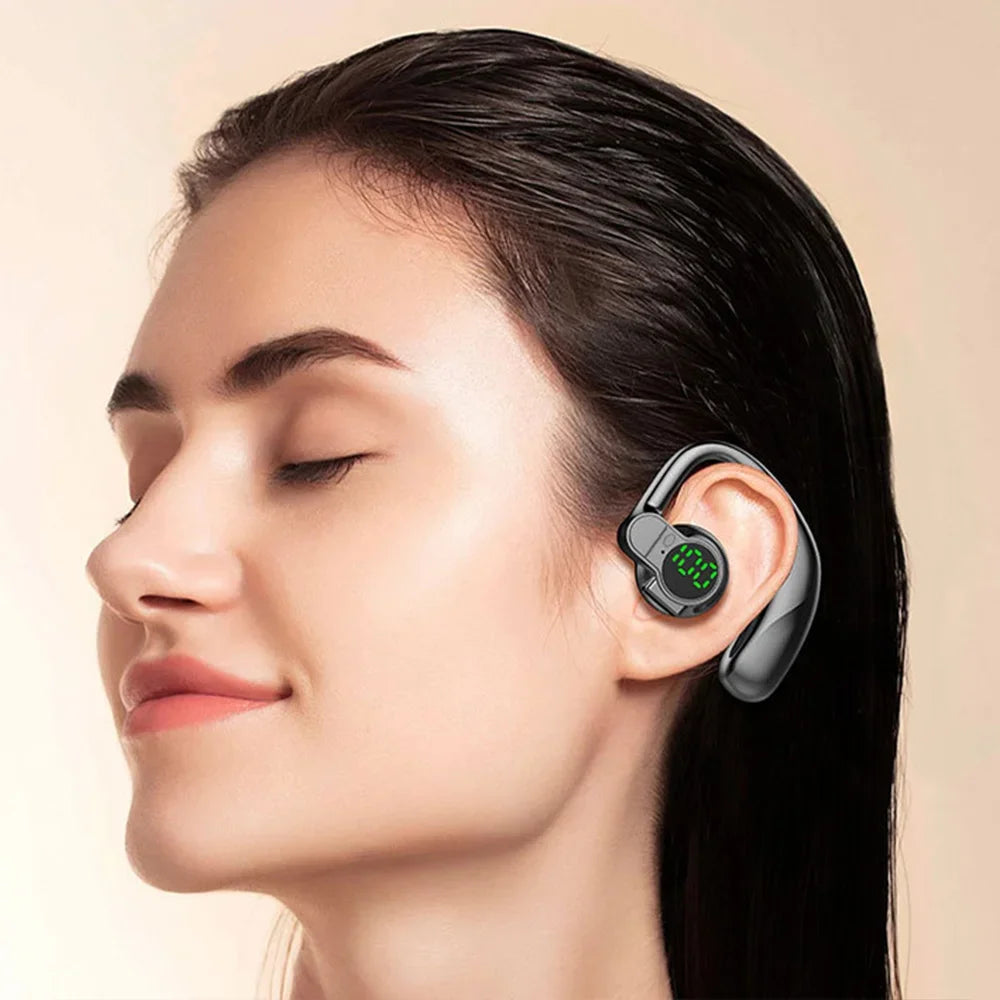BAPPSUS Bluetooth 5.4 Bone Conduction Headset | ANC & Digital Display