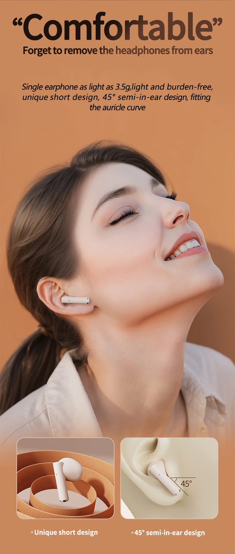 🎧 Game Wireless Earbuds with Noise Cancelling – Long Battery Life
