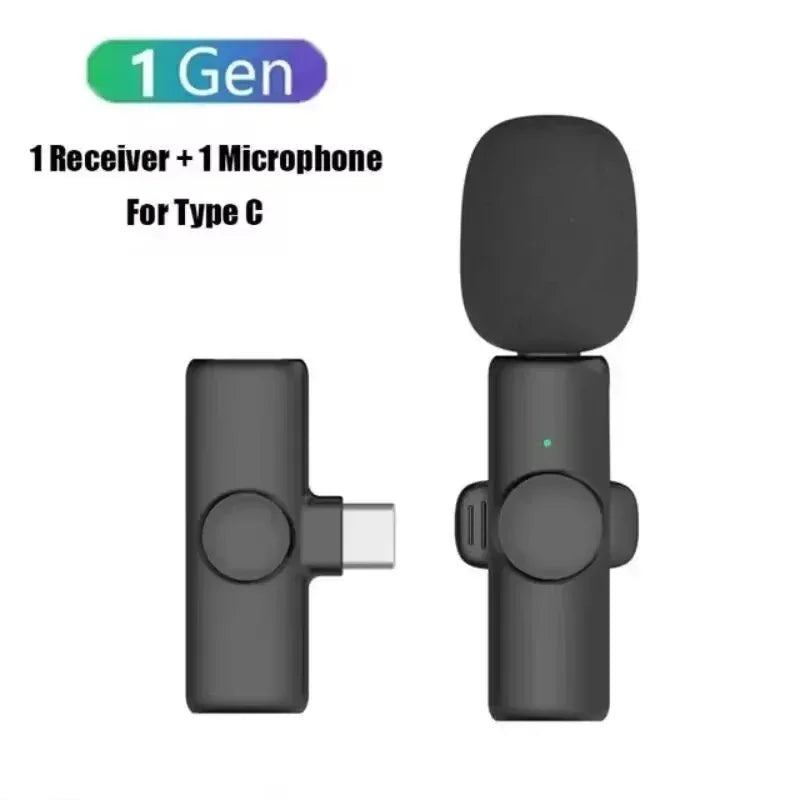 VIKEFON K11 Wireless Lavalier Microphone – Plug & Play Omnidirectional Mic for iPhone & Android