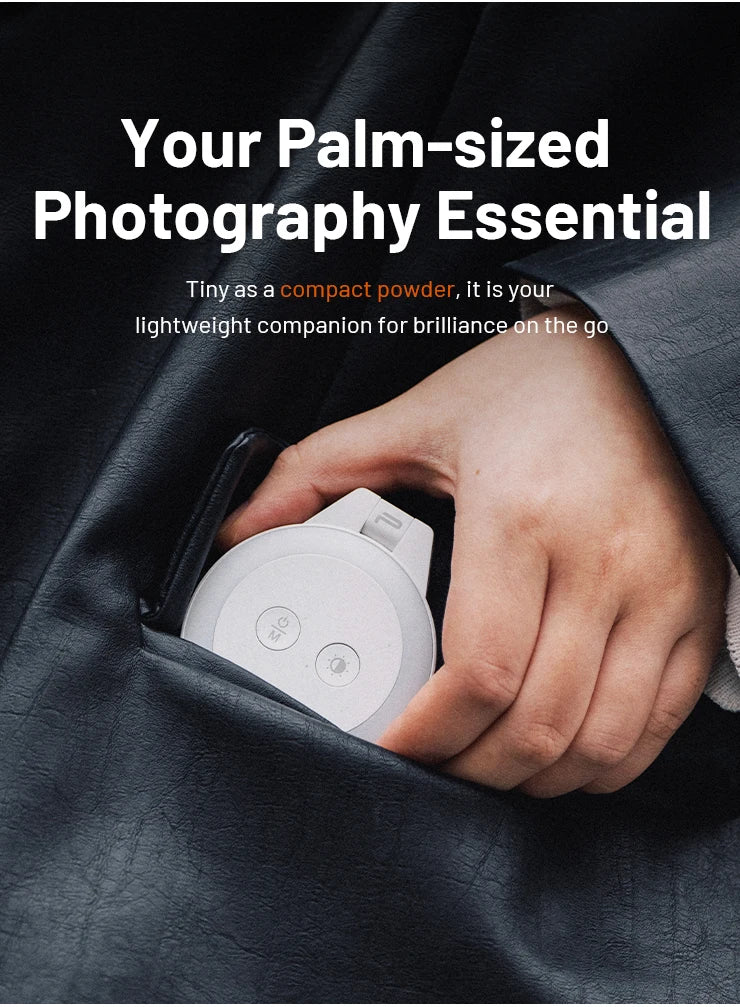 PGYTECH Magnetic Fill Light – Ultra-Thin LED for iPhone, MagSafe & Content Creators
