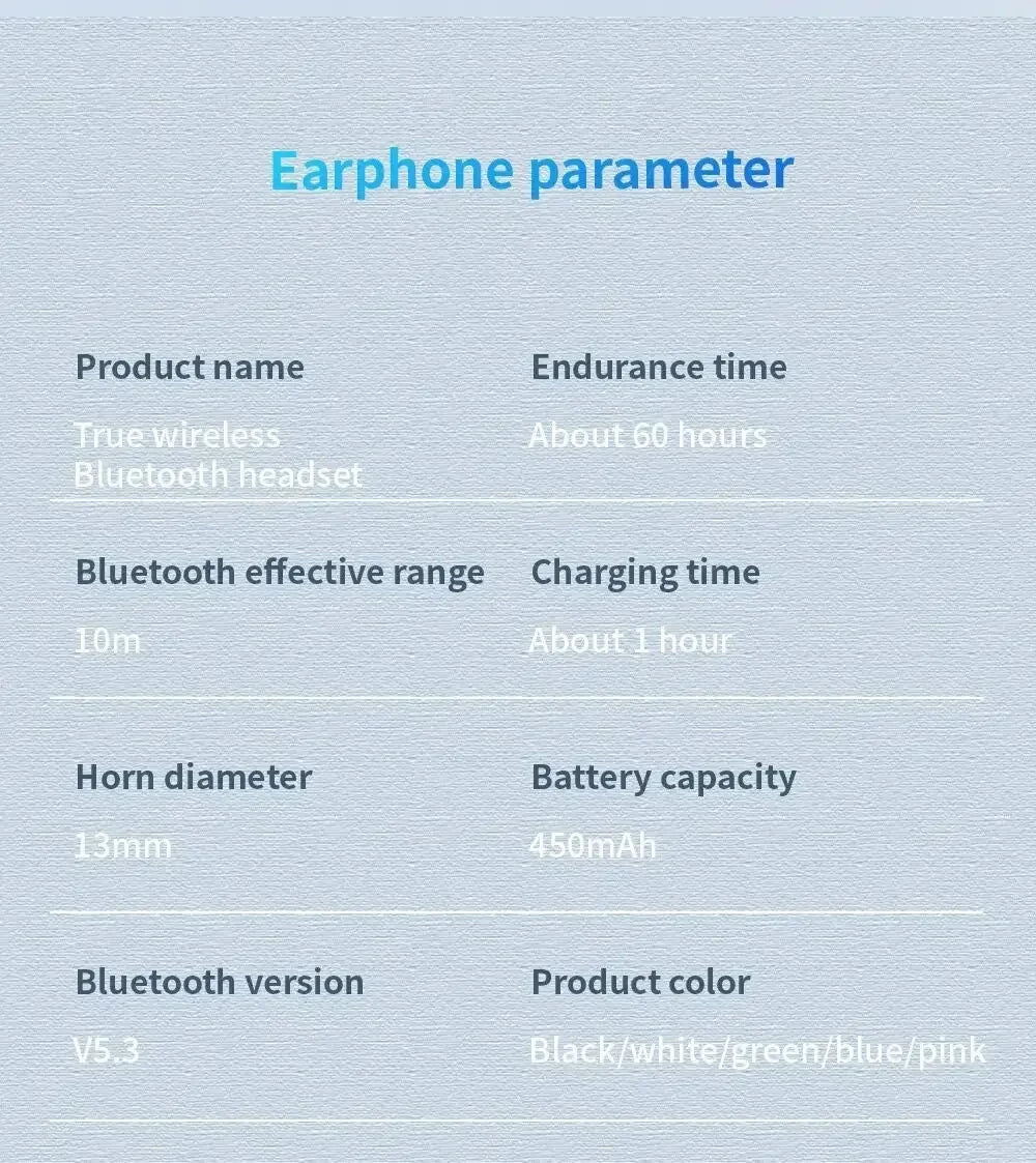 Ear Hook Bluetooth Headphones with Mic & ANC | HiFi Sound